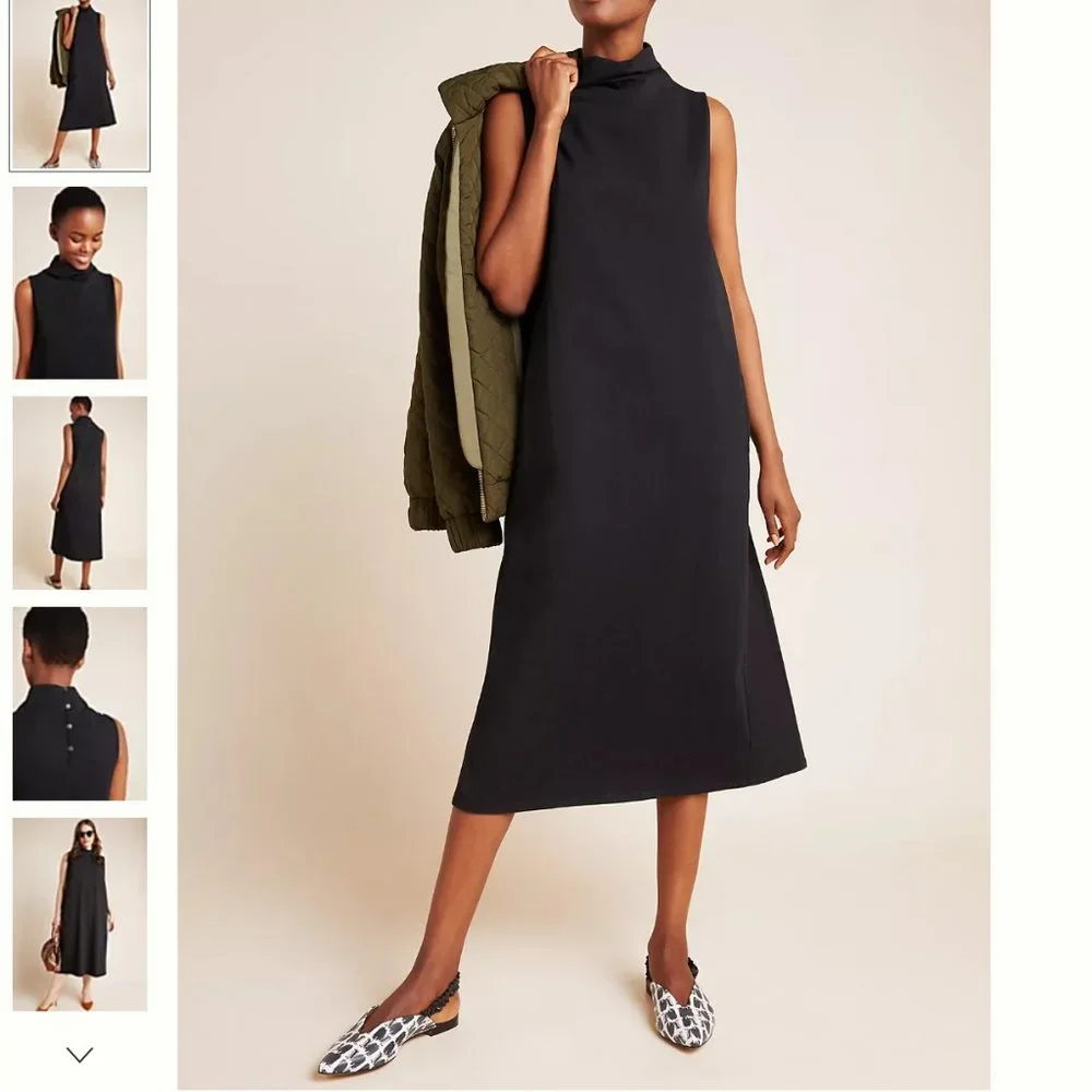 Anthropologie Fiona Knit Mock Neck Tunic Dress - Picture 5 of 13